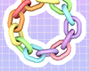 Rainbow Chain Bracelet R