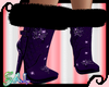 Purple Christmas Boots