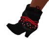 Black/Red Cowgirl Boots