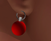 Dp Ornament Earrings Red