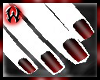 vampire nails black red