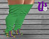 Mardi Gras Boots green