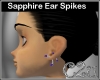 C2u Sapphire Ear Spikes