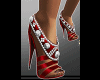 shoes, red pearl