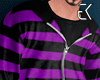Striped purple jacket