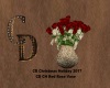 CD CH Red Rose Vase