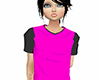 Pink n Black kids' shirt