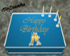 Blue/White Birthday Cake