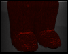 Drk Red Fur Boots