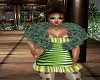 Green City Fur Coat