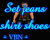 Set jeans shirt shoes BM