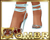 QMBR Sandal Heels Aqua