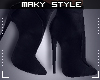 Ms~Black boots short