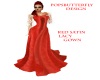  RED SATIN LACE GOWN