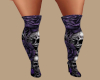 PurpleRoses Skulls Boots