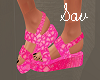 Sandals-Hot Pink