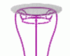 Pink Glass Side Table