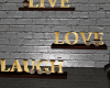 Live Love Laugh wall art