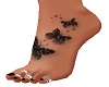 Black butterfly Feet
