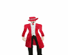 suit with red coat