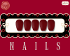 Burgundy Red Nails
