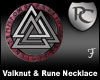 Valknut & Rune Necklace