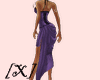 [X] violet dress