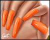 ♛ Orange Nails.