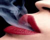 ! Smoking Lips Sticker