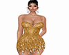 Gold sequins dress