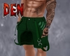 Devil Green Cargo Shorts