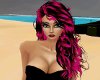 Pink, Black Bling Hair
