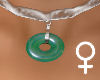 !Necklace jade circle