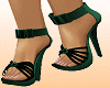 Dark green sandals*K086*