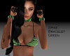 Spike Bracelet Green