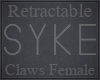 Retractable Claws Female