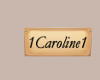 1Caroline1 Name Plate