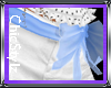 Mini White Skirt/Blue