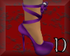 purple lace up heels