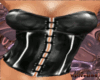 pvc goth corset blk