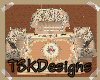 TSK-Beige N Flower Sofa