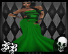 blk/green dress
