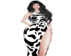 FQ cow long dress