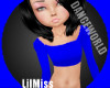 LilMiss R Blue Tee