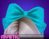 ~Jewel~ Teal Denim Bow