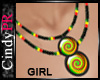 Rasta  Girl Necklace
