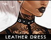 - leather dress cutout -