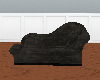 ~S~Black Suede Sofa