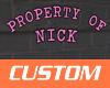 Property Nick Headsign