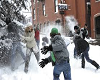 GROUP SNOWBALL FIGHT 